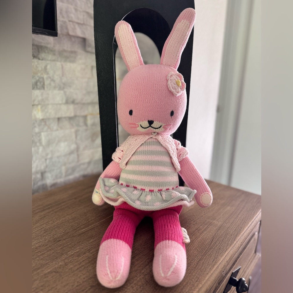 Cuddle + Kind 20” Large Chloe the Bunny Knitted Plush